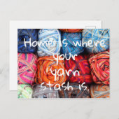 家はあなたの糸の詰まった場所である ポストカード (正面/裏面)