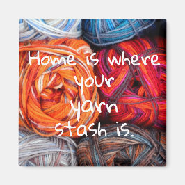 家はあなたの糸の詰まった場所である マグネット