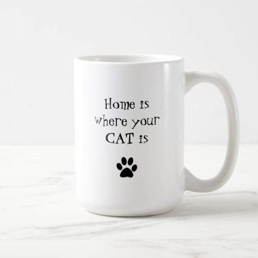 家はあなたのCATがマグであるところです コーヒーマグカップ (右)
