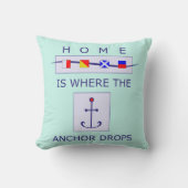 家はいかりが航海のな枕を落とすところです クッション (正面)