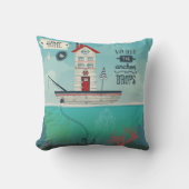 家はいかりが落ちるところです クッション (正面)