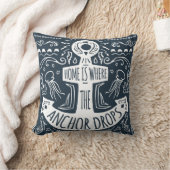 家はいかりが落ちるところです クッション (ブランケット)