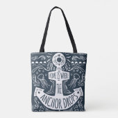 家はいかりが落ちるところです トートバッグ (裏面)