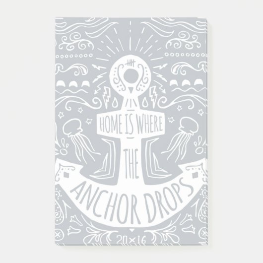 家はいかりが落ちるところです ポストイット (正面)