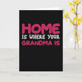 家はおばあちゃんがいる所だ カード (黄色い花)