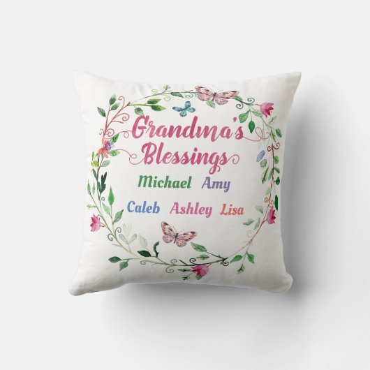 家はおばあちゃんが枕になってる クッション (裏面)