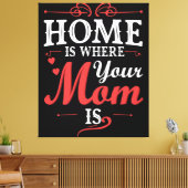 家はお母さんがいる所 キャンバスプリント (インサイチュ (リビング))