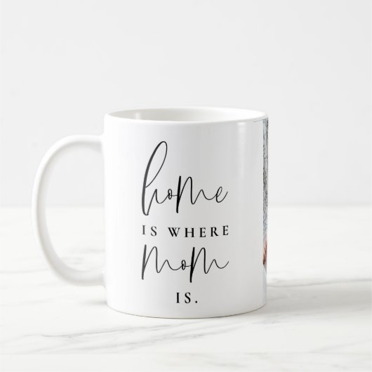 家はお母さんが写真の母の日であるところです コーヒーマグカップ (左)