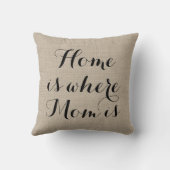 家はお母さんが枕であるところです クッション (裏面)