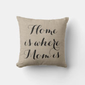 家はお母さんが枕であるところです クッション (正面)