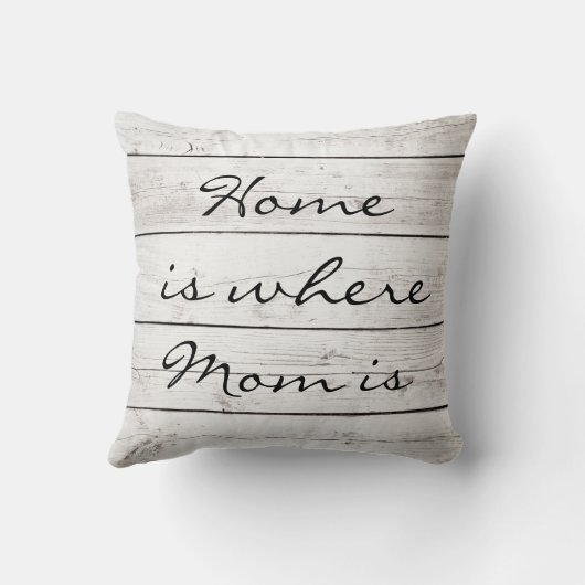 家はお母さんが納屋板の枕であるところです クッション (裏面)