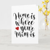 家はお母さんのいる場所 |グリーティングカード カード (黄色い花)