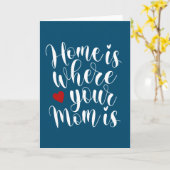 家はお母さんのいる場所 |グリーティングカード カード (黄色い花)