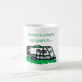 家はそれを駐車するところです コーヒーマグカップ (中央)