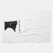 家はところハートミネソタです キッチンタオル (横)