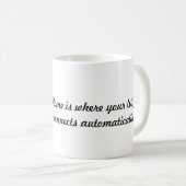 家はところ…です コーヒーマグカップ (正面右)