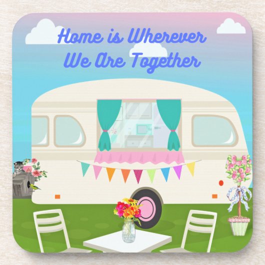 家はどこにいても一緒にいる コースター (正面)