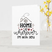 家はどこへでも君と行ける カード (黄色い花)