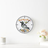 家はどの方向ですか。 ハト芸術 ラウンド壁時計 (ホーム)