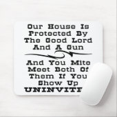 家はよい主およびで保護されます マウスパッド (マウス)