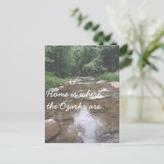 家はオザークがある場所である：ハープ・クリーク ポストカード (スタンド正面)