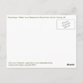 家はオザークがある場所である:ハープ・クリーク ポストカード (裏面)