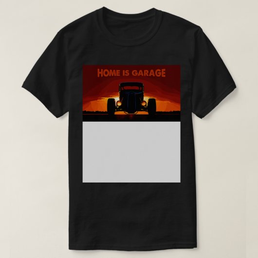家はガレージ Tシャツ (デザイン正面)