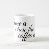 家はコーヒーがある場所だ コーヒーマグカップ (中央)