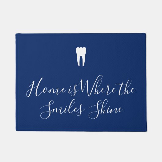 家はスマイルがFloormatを照らすところです ドアマット (正面)