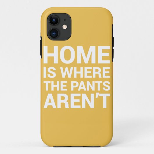 家はズボンが場合のタイポグラフィではないところです Case-Mate iPhoneケース (裏面)