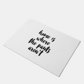 家はズボンが黒くない及び白い引用文ではないところです ドアマット (アングル)