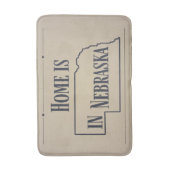 家はネブラスカにある バスマット (正面縦)