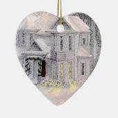 家はハートがオーナメントであるところです セラミックオーナメント (右)