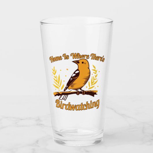 家はバードウォッチングがある タンブラーグラス (正面)