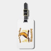 家はバードウォッチングがある ラゲッジタグ (正面縦)