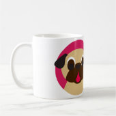 家はパグがコーヒー茶マグであるところです コーヒーマグカップ (左)