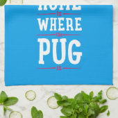 家はパグが子鹿のパグであるところです キッチンタオル (折り畳み)