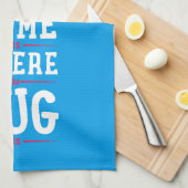 家はパグが子鹿のパグであるところです キッチンタオル (四つ折り)