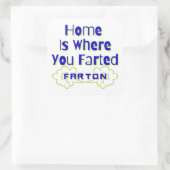 家はファートンを養殖した笑わされる場所 スクエアシール (バッグ)