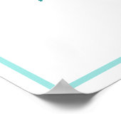 家はフラミンゴを置く場所 |水彩 ポスター (角)