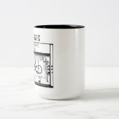 家はフードがマグであるところです ツートーンマグカップ (中央)