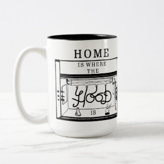 家はフードがマグであるところです ツートーンマグカップ