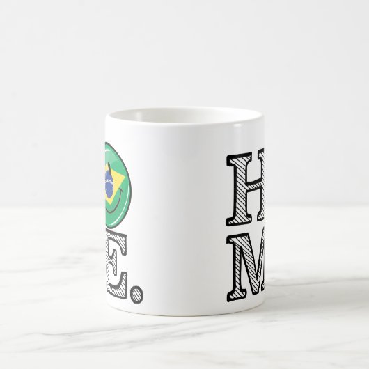 家はブラジルの微笑の旗の家のウォーマーです コーヒーマグカップ (中央)