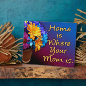 家はママがいる場所カラフル、 フォトプラーク (側面)