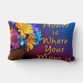 家はママがいる場所カラフル、 ランバークッション (裏面)