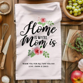 家はママがいる場所パーソナライズされた キッチンタオル