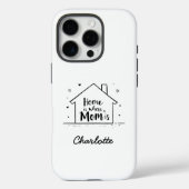 家はママがいる場所 | かわいいシンプルママ Case-Mate iPhoneケース (裏面)