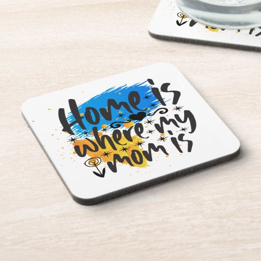 家はママがいる場所 コースター (左側)