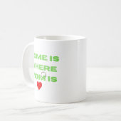 家はママがいる場所 コーヒーマグカップ (正面左)