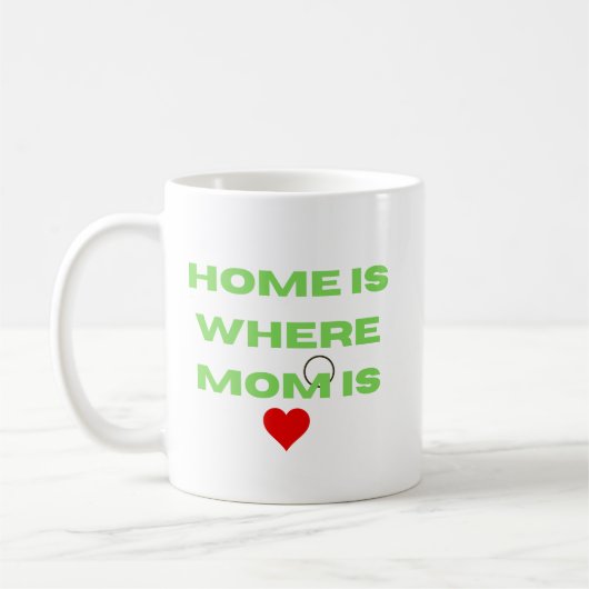家はママがいる場所 コーヒーマグカップ (左)